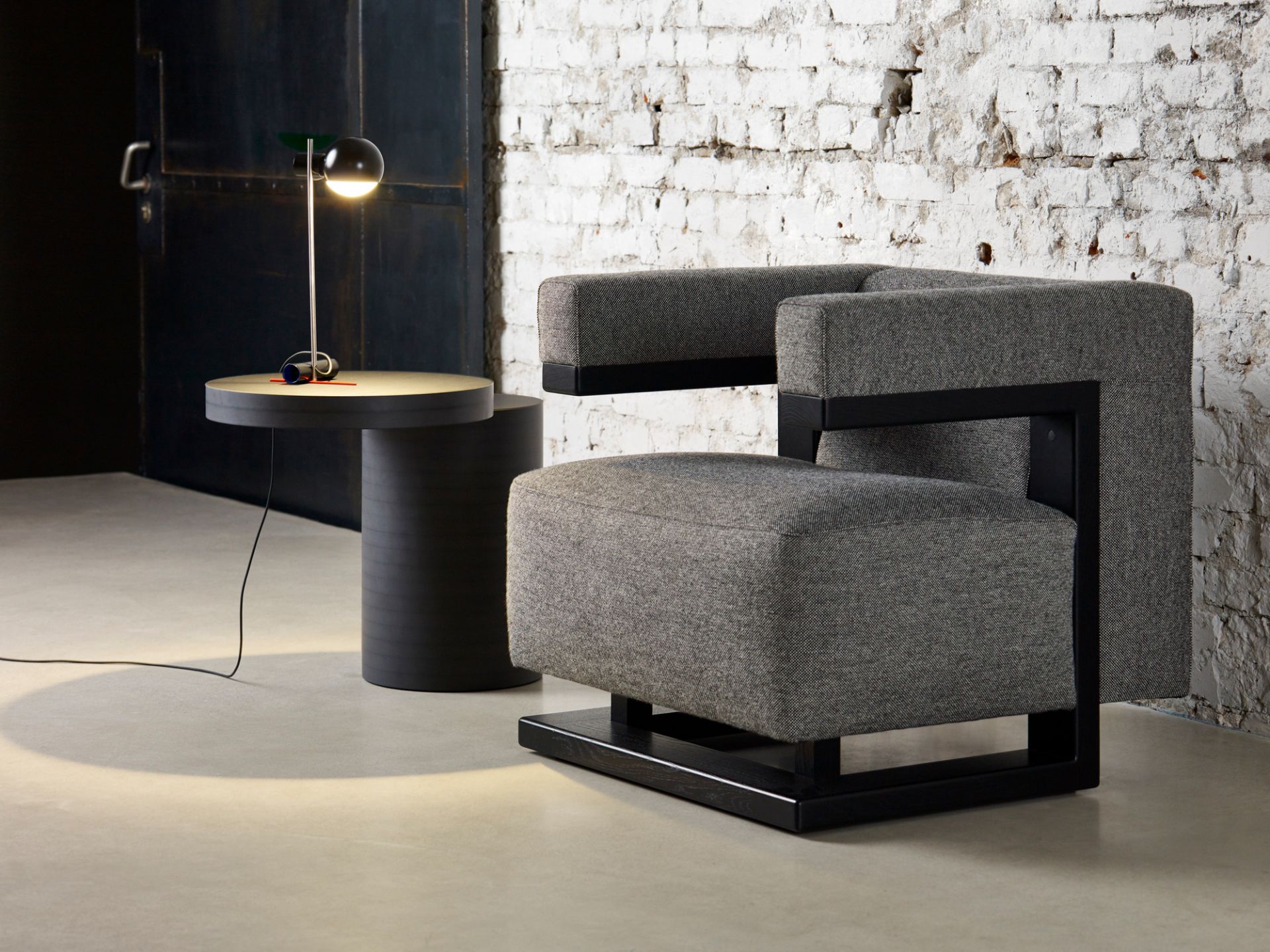 Gropius F51 Armchair Bauhaus Reedition Tecta Cloth red TECTA
